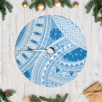 Bula Fiji Classic Masi Tapa Tree Skirt Turquoise - Polynesian Pride