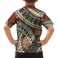 Bula Fiji Classic Masi Tapa Hawaiian Shirt Vintage Brown - Polynesian Pride