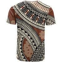 Bula Fiji Classic Masi Tapa T Shirt Vintage Brown - Polynesian Pride
