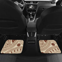 Bula Fiji Classic Masi Tapa Car Mats Vintage Beige - Polynesian Pride