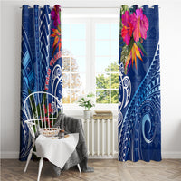 Guam Christmas Window Curtain Turtle Mix Tapa Felis Pasgua LT7 - Polynesian Pride