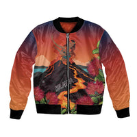 Hawaii Kilauea Volcano Bomber Jacket Pele Goddess
