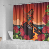 Hawaii Kilauea Volcano Shower Curtain Pele Goddess