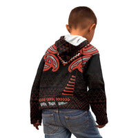 Maori Waitangi Kid Hoodie Kotahitanga Poutama Mix Whakairo LT7 - Polynesian Pride