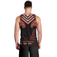 Maori Waitangi Men Tank Top Kotahitanga Poutama Mix Whakairo LT7 - Polynesian Pride