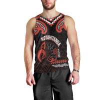 Maori Waitangi Men Tank Top Kotahitanga Poutama Mix Whakairo LT7 - Polynesian Pride