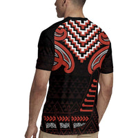 Maori Waitangi Rugby Jersey Kotahitanga Poutama Mix Whakairo LT7 - Polynesian Pride