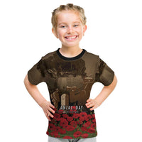 Australia - New Zealand ANZAC Lone Pine Kid T Shirt The Last Post LT7 Old Gold - Polynesian Pride