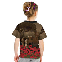 Australia - New Zealand ANZAC Lone Pine Kid T Shirt The Last Post LT7 - Polynesian Pride