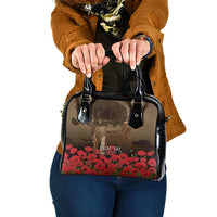 Australia - New Zealand ANZAC Lone Pine Shoulder Handbag The Last Post LT7 One Size Old Gold - Polynesian Pride