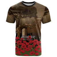 Australia - New Zealand ANZAC Lone Pine T Shirt The Last Post LT7 Old Gold - Polynesian Pride