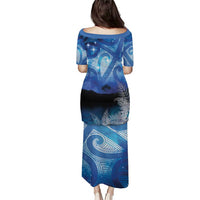 NZ Maori Matariki Scenery Family Matching Puletasi and Hawaiian Shirt Galaxy Sky