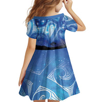 NZ Maori Matariki Scenery Family Matching Summer Maxi Dress and Hawaiian Shirt Galaxy Sky