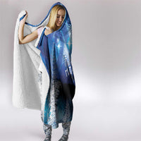 NZ Maori Matariki Scenery Hooded Blanket Galaxy Sky