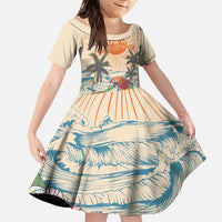 Personalized Christmas In July - Hawaii Retro Family Matching Summer Maxi Dress and Hawaiian Shirt Lost In Parrot-dise