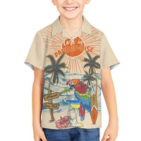 Personalized Christmas In July - Hawaii Retro Kid Hawaiian Shirt Lost In Parrot-dise