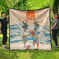 Christmas In July - Hawaii Retro Quilt Lost In Parrot-dise