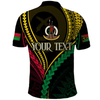 Personalised Vanuatu Polo Shirt 43rd Hapi Indipendens Long LT7 - Polynesian Pride