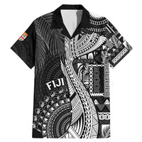 Fiji Rugby Personalised Bula Masi Family Matching Mermaid Dress and Hawaiian Shirt Fish Tail Kaivity Cibi - Black