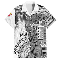 Fiji Rugby Personalised Bula Masi Family Matching Long Sleeve Bodycon Dress and Hawaiian Shirt Fish Tail Kaivity Cibi - White