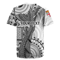 Fiji Rugby Personalised Bula Masi Rugby Jersey Fish Tail Kaivity Cibi - White