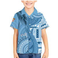 Fiji Rugby Personalised Bula Masi Family Matching Mermaid Dress and Hawaiian Shirt Fish Tail Kaivity Cibi - Turquoise