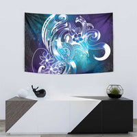 Aloha Hawaii Turtle Tapestry Teal Purple Ribbon LT7 - Polynesian Pride