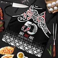Kia Kaha Te Reo Maori Apron 50 Years Mo Ake Tonu Te Reo LT7 Black - Polynesian Pride