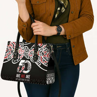 Kia Kaha Te Reo Maori Leather Bag 50 Years Mo Ake Tonu Te Reo LT7 - Polynesian Pride