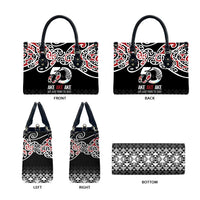 Kia Kaha Te Reo Maori Leather Bag 50 Years Mo Ake Tonu Te Reo LT7 - Polynesian Pride