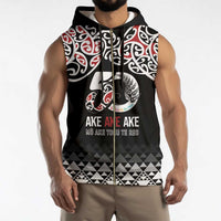 Kia Kaha Te Reo Maori Sleeveless Zip Hoodie 50 Years Mo Ake Tonu Te Reo - Polynesian Pride