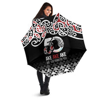 Kia Kaha Te Reo Maori Umbrella 50 Years Mo Ake Tonu Te Reo LT7 - Polynesian Pride