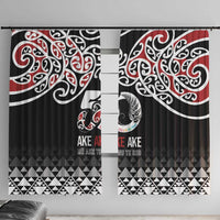 Kia Kaha Te Reo Maori Window Curtain 50 Years Mo Ake Tonu Te Reo - Polynesian Pride