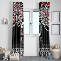 Kia Kaha Te Reo Maori Window Curtain 50 Years Mo Ake Tonu Te Reo - Polynesian Pride