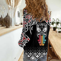 Kia Kaha Te Reo Maori Women Casual Shirt 50 Years Mo Ake Tonu Te Reo - Polynesian Pride