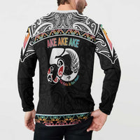 50 Years Kia Kaha Te Reo Maori Button Sweatshirt Ake Ake Ake! - Polynesian Pride