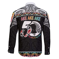 50 Years Kia Kaha Te Reo Maori Family Matching Long Sleeve Bodycon Dress and Hawaiian Shirt Ake Ake Ake! - Polynesian Pride