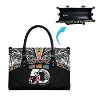 50 Years Kia Kaha Te Reo Maori Leather Bag Ake Ake Ake! LT7 - Polynesian Pride