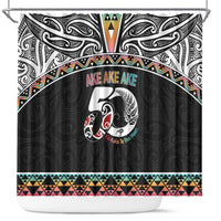 50 Years Kia Kaha Te Reo Maori Shower Curtain Ake Ake Ake! - Polynesian Pride