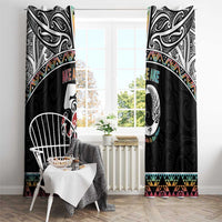 50 Years Kia Kaha Te Reo Maori Window Curtain Ake Ake Ake! - Polynesian Pride