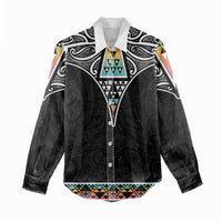 50 Years Kia Kaha Te Reo Maori Women Casual Shirt Ake Ake Ake! - Polynesian Pride