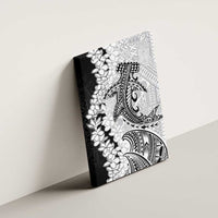 Polynesian Plumeria Lei Canvas Wall Art with Hammerhead Shark