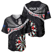 Personalised New Zealand Darts Baseball Jersey Maori Manaia LT7 - Polynesian Pride