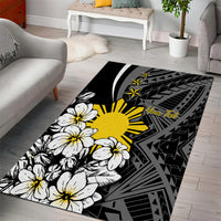 Philippines Sampaguita Personalised Area Rug Women's Day