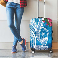 Hafa Adai Guam Luggage Cover Crystal Waves
