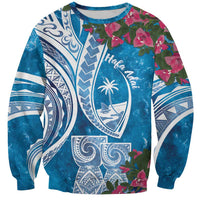 Hafa Adai Guam Sweatshirt Crystal Waves
