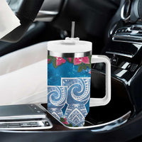 Hafa Adai Guam Tumbler With Handle Crystal Waves