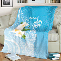 Personalized Guam Chamorro Blanket Turtles and Guasali Flowers