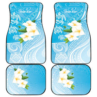 Personalized Guam Chamorro Car Mats Turtles and Guasali Flowers
