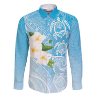 Personalized Guam Chamorro Family Matching Tank Maxi Dress and Hawaiian Shirt Turtles and Guasali Flowers